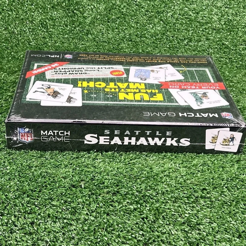 NFL Match Game‎ Seattle Seahawks Memory Toys Kids Birthday Football Party Gifts